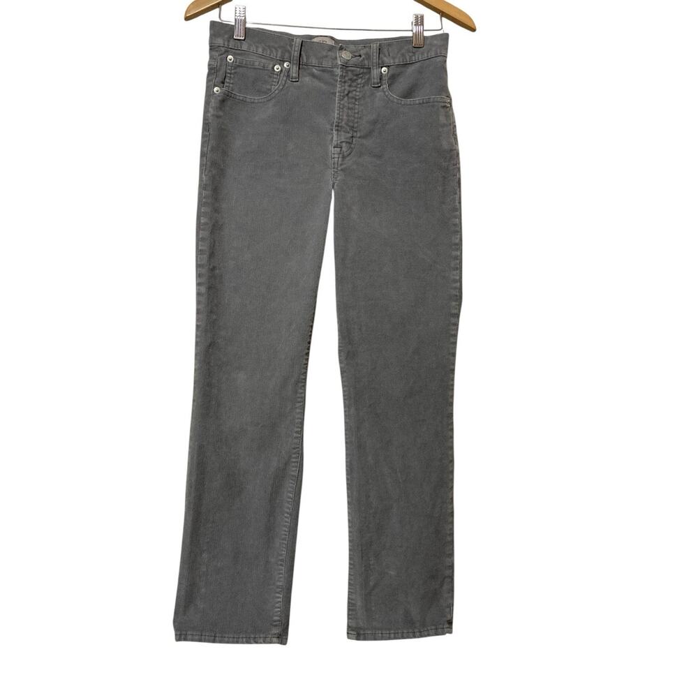 J Crew Pants Womens Size 27 Light Gray Corduroy Vintage Slim Straight
